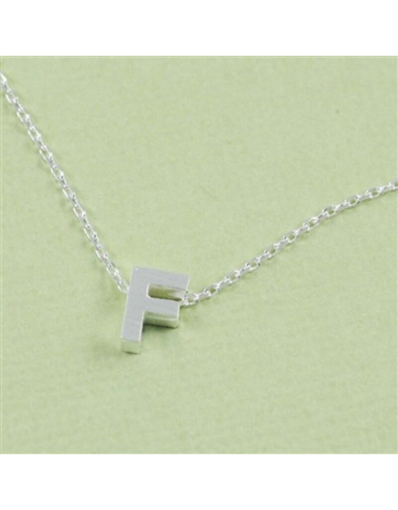 COOL & INTERESTING Block Initial F Necklace