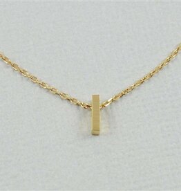 COOL & INTERESTING Block Initial I Necklace