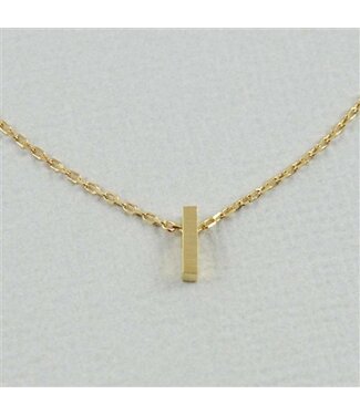 COOL & INTERESTING Block Initial I Necklace