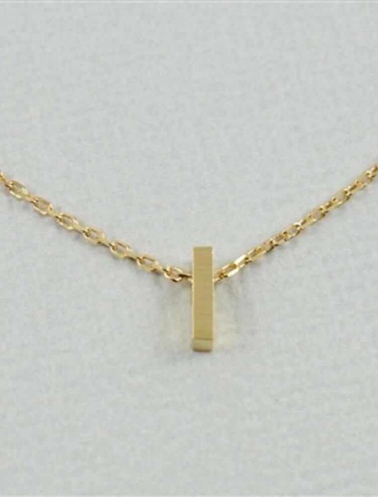 COOL & INTERESTING Block Initial I Necklace