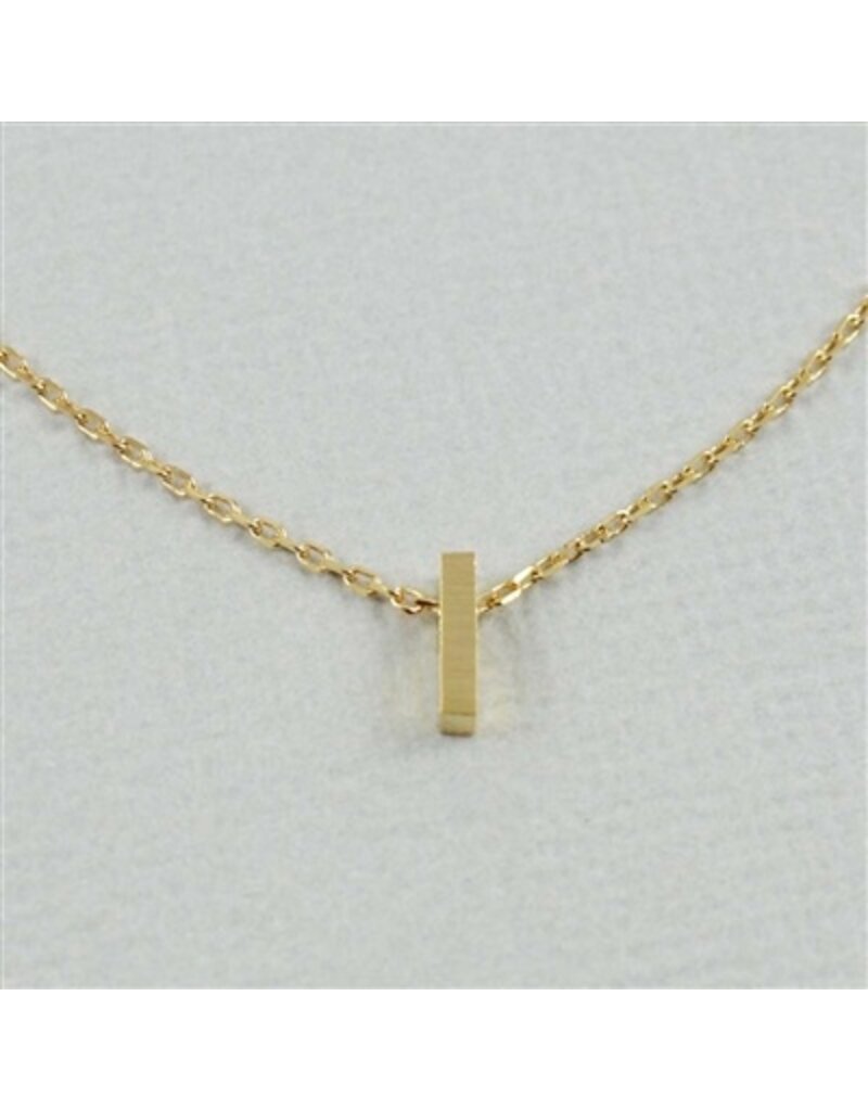 COOL & INTERESTING Block Initial I Necklace