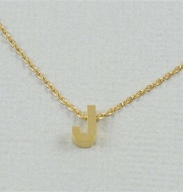 COOL & INTERESTING Block Initial J Necklace