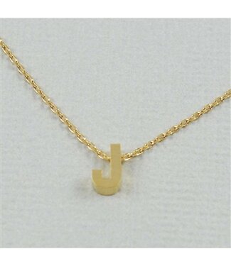 COOL & INTERESTING Block Initial J Necklace
