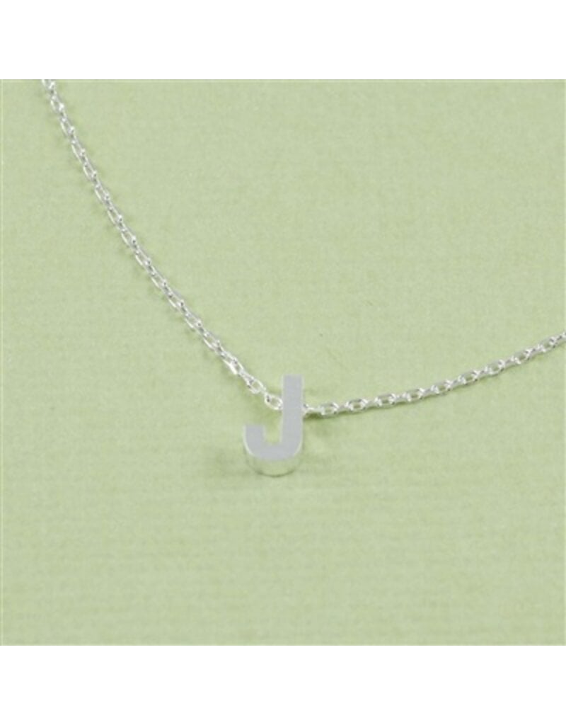 COOL & INTERESTING Block Initial J Necklace
