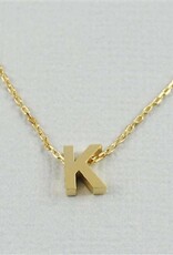 COOL & INTERESTING Block Initial K Necklace