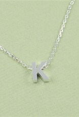 COOL & INTERESTING Block Initial K Necklace
