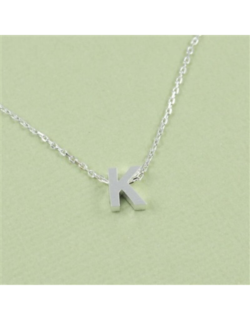 COOL & INTERESTING Block Initial K Necklace