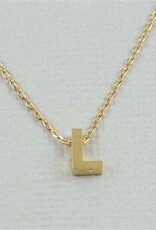 COOL & INTERESTING Block Initial L Necklace