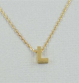 COOL & INTERESTING Block Initial L Necklace