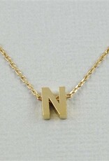 COOL & INTERESTING Block Initial N Necklace