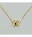 Block Initial N Necklace