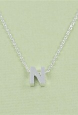 COOL & INTERESTING Block Initial N Necklace
