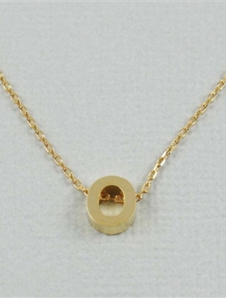 COOL & INTERESTING Block Initial O Necklace