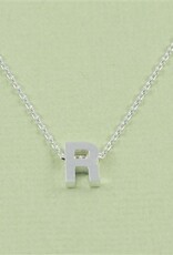 COOL & INTERESTING Block Initial R Necklace
