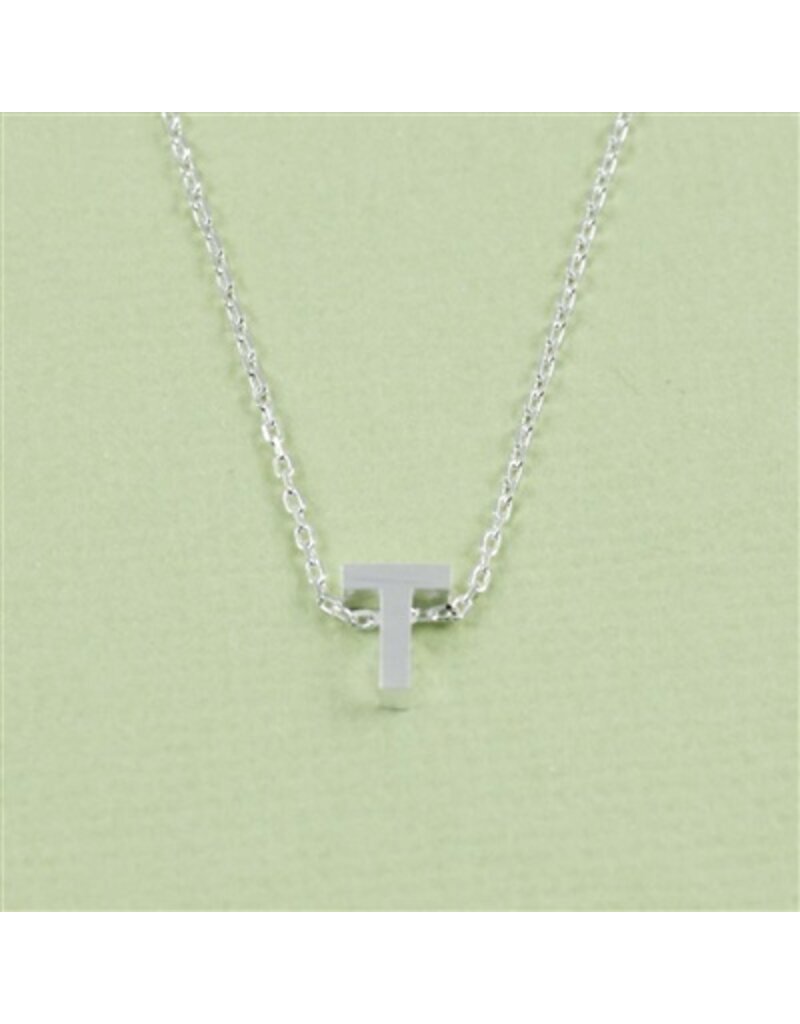 COOL & INTERESTING Block Initial T Necklace