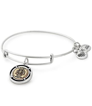 ALEX & ANI Carpe Diem Charm Bangle