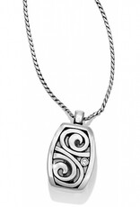 BRIGHTON London Groove Badge Clip Necklace