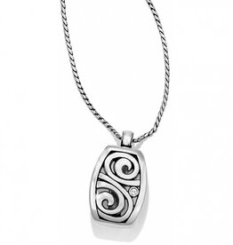 BRIGHTON London Groove Badge Clip Necklace