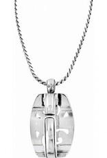 BRIGHTON London Groove Badge Clip Necklace