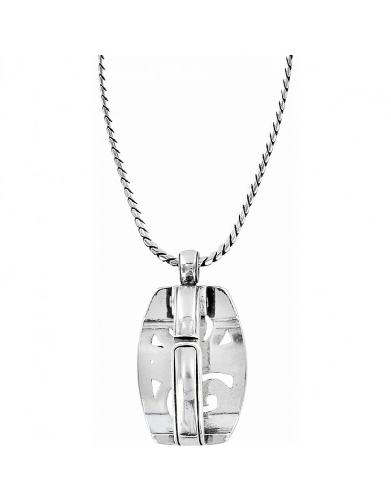 BRIGHTON London Groove Badge Clip Necklace