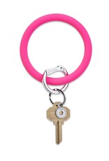 Silicone Big O Key Ring in Tickled Pink
