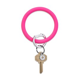 Silicone Big O Key Ring in Tickled Pink