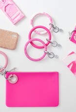 Silicone Big O Key Ring in Tickled Pink