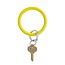 Silicone Big O Key Ring in Yes Yellow