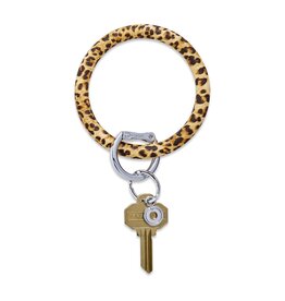 Silicone Big O Key Ring in Cheetah