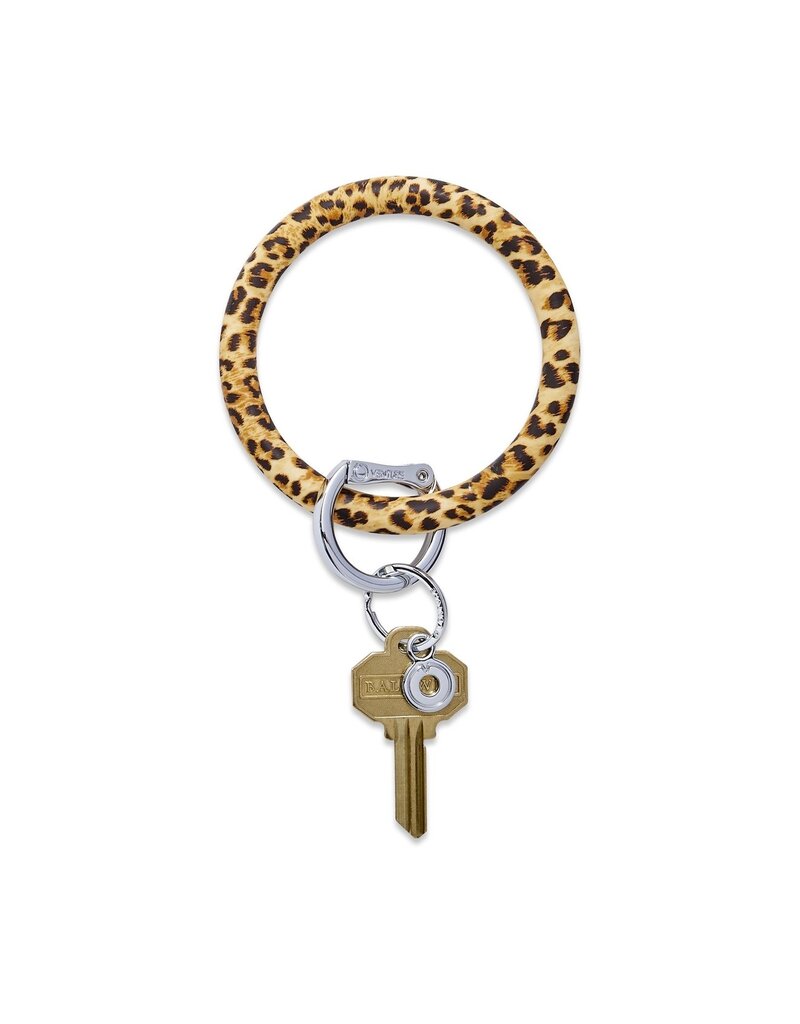Silicone Big O Key Ring in Cheetah