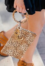 Silicone Big O Key Ring in Cheetah