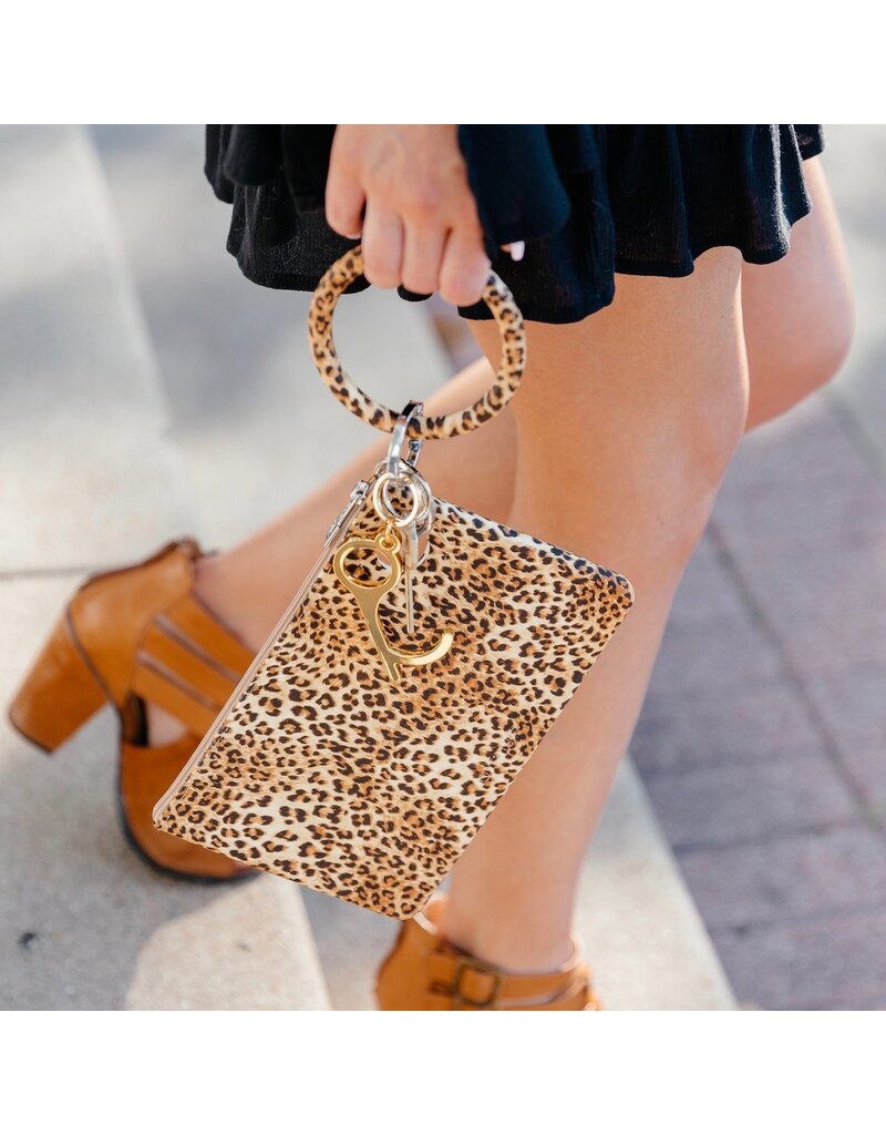 Silicone Big O Key Ring in Cheetah