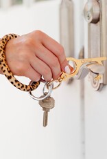 Silicone Big O Key Ring in Cheetah
