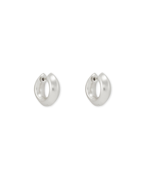 Mikki Huggie Earrings in Silver