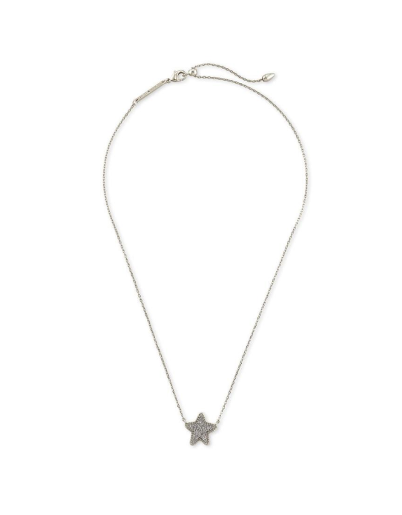 KENDRA SCOTT DESIGN Jae Star Silver Pendant Necklace in Platinum Drusy