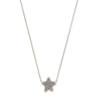 KENDRA SCOTT DESIGN Jae Star Silver Pendant Necklace in Platinum Drusy
