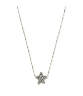 KENDRA SCOTT DESIGN Jae Star Silver Pendant Necklace in Platinum Drusy