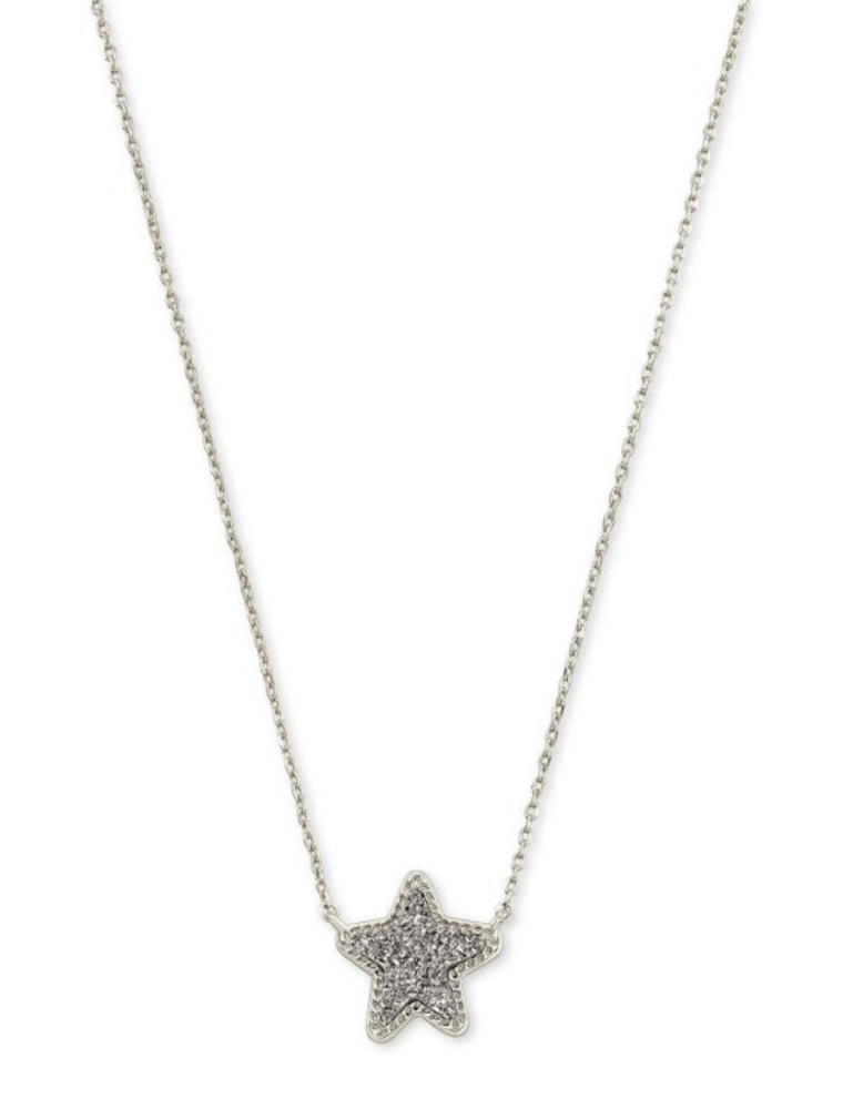 KENDRA SCOTT DESIGN Jae Star Silver Pendant Necklace in Platinum Drusy