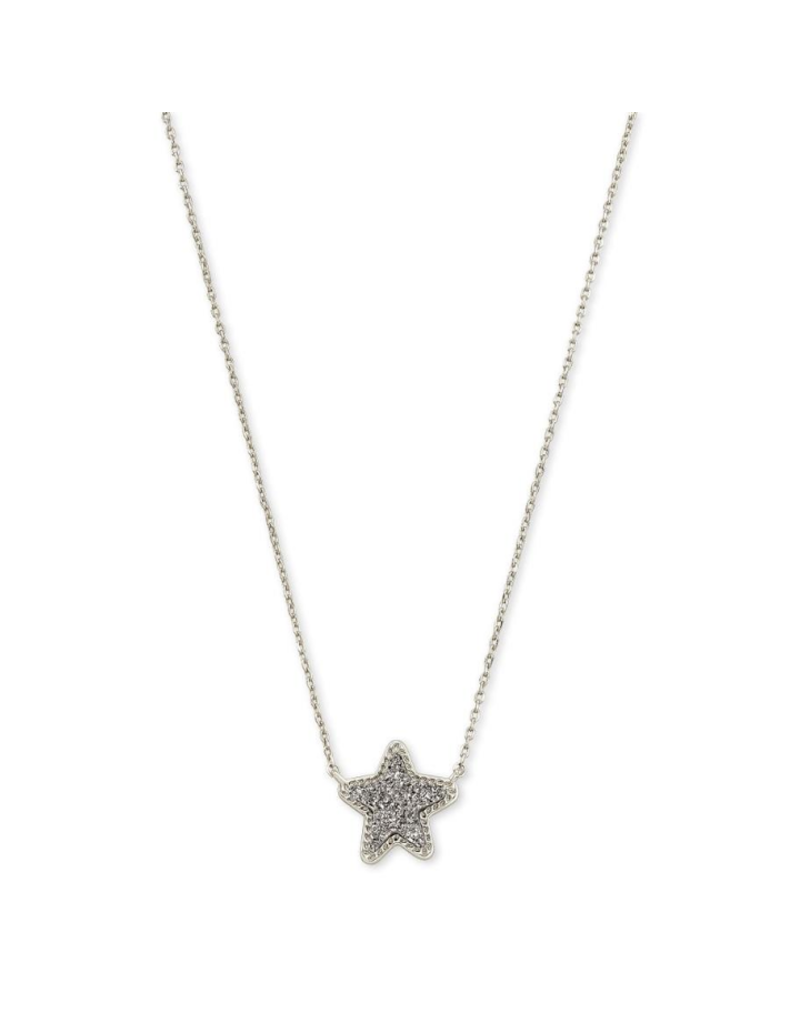 KENDRA SCOTT DESIGN Jae Star Silver Pendant Necklace in Platinum Drusy