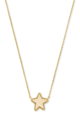 KENDRA SCOTT DESIGN Jae Star Gold Pendant Necklace in Iridescent Drusy