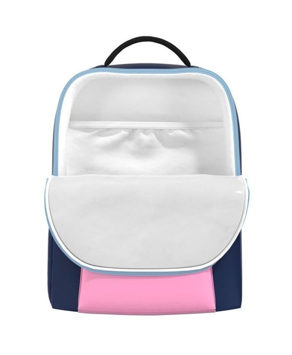 Pack Leader Backpack in Block Party Navy & Pink