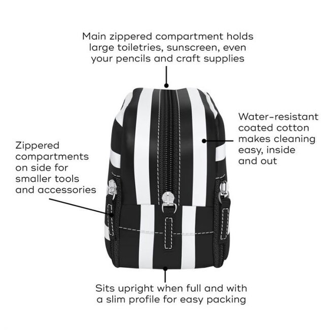 Scout 3Way Toiletry Bag in Nantucket Navy Her Hide Out