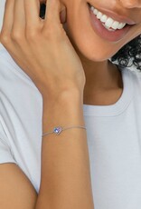 KENDRA SCOTT DESIGN Ari Heart Gold Chain Bracelet in Iridescent Drusy