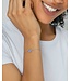 Ari Heart Gold Chain Bracelet in Iridescent Drusy