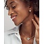 Ari Heart Silver Stud Earrings in Platinum Drusy