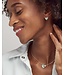 Ari Heart Gold Stud Earrings in Iridescent Drusy