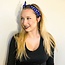 Blue Polka Dot Knotted Headband