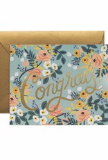 RIFLE PAPER COMPANY Blue Meadow Congrats Card