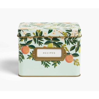 RIFLE PAPER COMPANY Recipe Tin in Citrus Floral