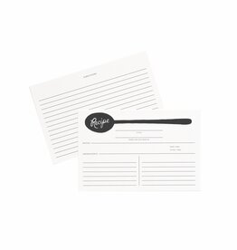 RIFLE PAPER COMPANY Recipe Cards in Charcoal Spoon